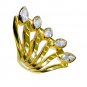 White Cz 18 Ct Ygold Plating Pre Engagement Ring