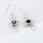 Riyo Smoky Quartz Recycled Silver Jewellery Valentine Earring L 1.5in Sesqu-7601