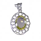 Riyo Lemon Quartz Silver Jewellery In Jaipur Minnie Mouse Pendant L 1in Splqu-46