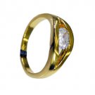 White Cz 18-Kt Y Gold Plating Toe Ring Jewelry