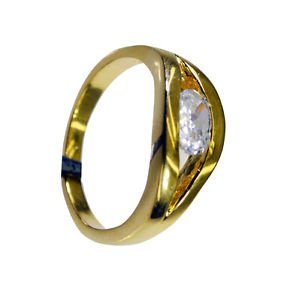 White Cz 18-Kt Y Gold Plating Toe Ring Jewelry