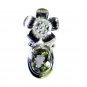 Riyo Green Amethyst Childrens Silver Jewellery Knot Pendants L 1.2in Spgam-28015
