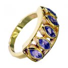 Amethyst Wholesale Gold Plate Cocktail Ring