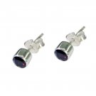 Riyo Garnet Silver Wholesale Jewellery Love Earring L 0.5in Segar-26083