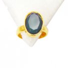 Riyo Green Onyx Jewellery Gold Plated Cocktail Ring Sz 6 Gprgon6-30021