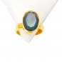 Riyo Green Onyx Jewellery Gold Plated Cocktail Ring Sz 6 Gprgon6-30021