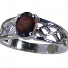 Riyo Red 925 sterling silver Garnet Ring fascinating cool handmade jewelry SRGAR