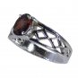Riyo Red 925 sterling silver Garnet Ring fascinating cool handmade jewelry SRGAR