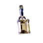 Riyo Golden Citrine 925 Solid Sterling Silver Reflective Pendant L 0.5in Spcit-1