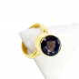 Smoky Quartz Gold Plated India Rosary Ring Jewelry