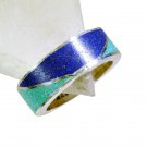 Riyo Turquoise Gothic Silver Jewellery Ring Silver Sz 8 Srtur8-82025