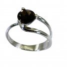 Riyo Smoky Quartz Stunning Silver Jewellery Man Silver Ring Sz 7 Srsqu7-76040