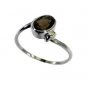 Riyo Smoky Quartz Stylish Silver Jewellery Oxidized Silver Ring Sz 7 Srsqu7-7604