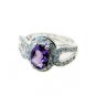 Riyo Amethyst Victorian Silver Jewellery Silver Wave Ring Sz 6 Srame6-2071