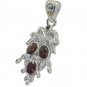 Riyo Red Garnet 925 Solid Sterling Silver Rustresistant Pendant L 1.5in Spgar-26
