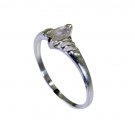 Riyo Rose Quartz Silver Name Jewelry Class Ring Sz 8 Srroq8-68022