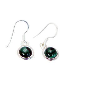 Riyo Malachite 0.925 Solid Sterling Silver Anniversery Earring L 1in Semal-48015
