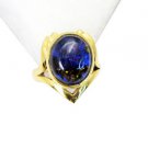 Riyo Dichroic Glass Gold Plate  Regards Ring Jewelry Sz 5 Gprdgl5-22006