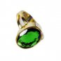Emerald Cz Gold Plated Set Memento Mori Ring