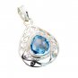 Riyo Blue Topaz Silver Works Jewelry Mom Pendants L 1in Spbto-10018