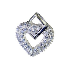 Riyo White Silver Jewellery India Nautical Pendant L 0.8in Spwhcz-110014