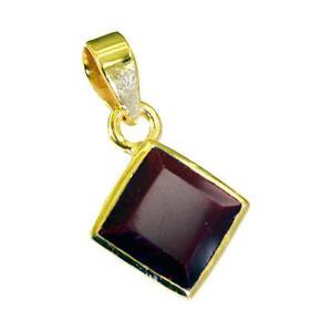 Riyogems Ruby Cz Plated Gold Jewelry Abstract Pendant L 1in Gpprucz-104004
