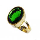 Riyo Emerald Cz Jewellery Gold Plated Nice Ring Sz 6 Gpremcz6-96067