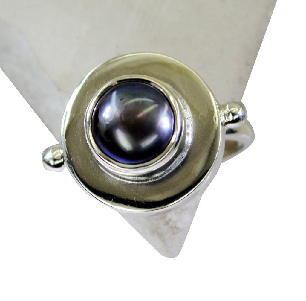 Riyo Pearl Silver Jewellery Supplier Silver Spiral Ring Sz 8 Srpea8-56010
