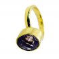 Amethyst Fine Gold Plated Friendship Ring