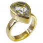 Riyo Multi Gold Plated Rutile Quartz CZ Ring captivating handmade jewelry store