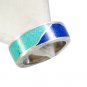 Riyo Turquoise Gold And Silver Jewellery Personalized Silver Ring Sz 7 Srtur7-82