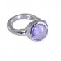 Riyo Amethyst Silver Personalised Jewellery Oxidized Silver Ring Sz 6 Srame6-202