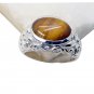 Riyo Tiger Eye Stylish Silver Jewellery Personalized Silver Ring Sz 8 Srtey8-800