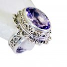 Riyo Amethyst Baby Silver Jewellery Modern Ring Jewelry Sz 8 Srame8-2126