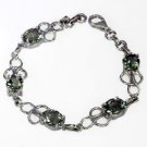 Riyo Green Amethyst 925e Jewelry List Bracelet Charms Silver L 7.5in Sbragam-280