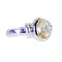 Riyo Citrine Silver Jewellery Shop Twisted Silver Ring Sz 7.5 Srcit7.5-14066