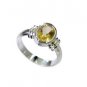 Riyo Citrine Silver Jewellery Shop Twisted Silver Ring Sz 7.5 Srcit7.5-14066