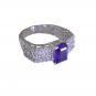 Riyo Amethyst Silver Vintage Jewellery Silver Keeper Ring Sz 7 Srame7-2036