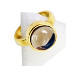 Smoky Quartz Gold Plate Jewelry Wedding Ring Jewelry