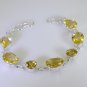 Riyo Yellow Citrine 925 Solid Sterling Silver Dramatic Bracelet Sbracit-14021