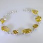 Riyo Yellow Citrine 925 Solid Sterling Silver Dramatic Bracelet Sbracit-14021