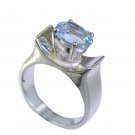 Riyo Blue Topaz Handcrafted Silver Silver Wave Ring Sz 6 Srbto6-10010