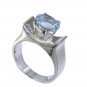 Riyo Blue Topaz Handcrafted Silver Silver Wave Ring Sz 6 Srbto6-10010