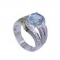 Riyo Blue Topaz Handcrafted Silver Silver Wrap Ring Sz 6 Srbto6-10011