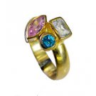 Riyo  Cz 18-Kt Y Gold Fashion Wedding Bands Sz 8 Gprmucz8-116029