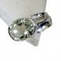 Riyo Green Amethyst Silver Jewelry Sale Posie Ring Sz 8 Srgam8-28053