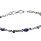 Riyo Purple 925 sterling silver Amethyst Bracelet beauty handmade gemstone jewel
