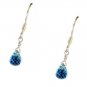 Riyo Blue Topaz Silver Gemstone Jewellery Chandelier Earrings L 0.7in Sebto-1003