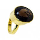 Smoky Quartz Gold Plated Jewellery Toe Ring Jewelry