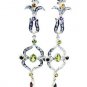Riyo Gemstone 925 Solid Sterling Silver Fashionable Earring L 3in Semul-52013